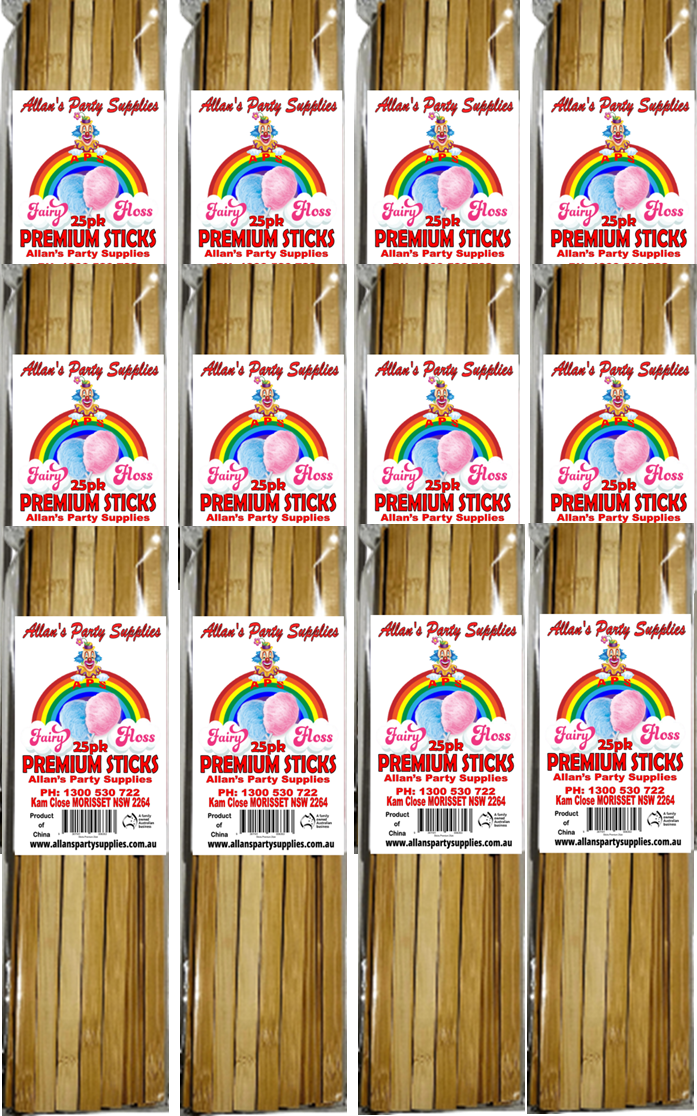 #5p APS, Premium Fairy Floss Stick 12 x 50 Pack