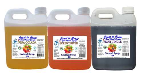 #2 Coast to Coast Gold Medal Syrups®, 3 x 2ltr Premium Cocktail Syrup