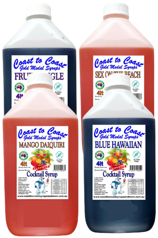 #4 Coast to Coast Gold Medal Syrups®, 4x4ltr, Premium Cocktail Syrups