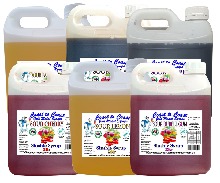 #1 Coast to Coast Gold Medal Syrups®, 6 x 2ltr Premium Slushie Syrups,
