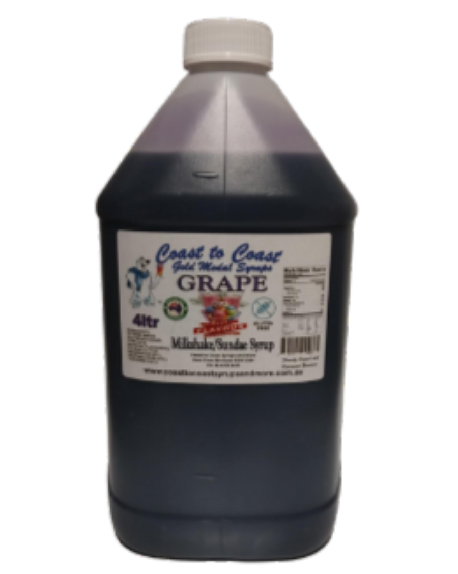 #4 Grape, Milkshake/Sundae Toppings 4ltr with pump, Coast to Coast Gold Medal Syrups®