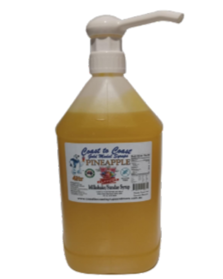 #4 Pineapple, Milkshake/Sundae Toppings 4ltr with pump, Coast to Coast Gold Medal Syrups®