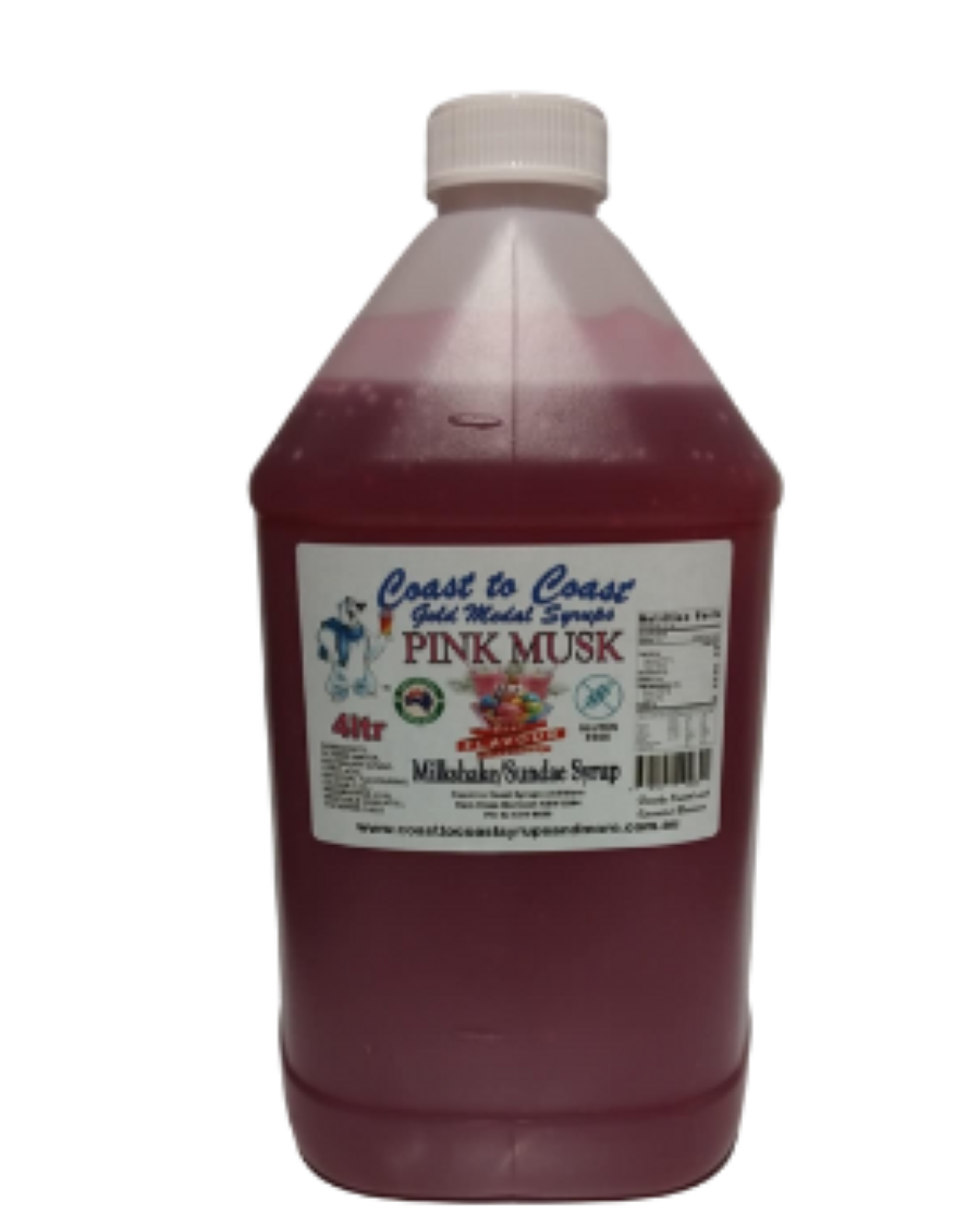 #4 Pink Musk, Milkshake/Sundae Toppings 4ltr, Coast to Coast Gold Medal Syrups®