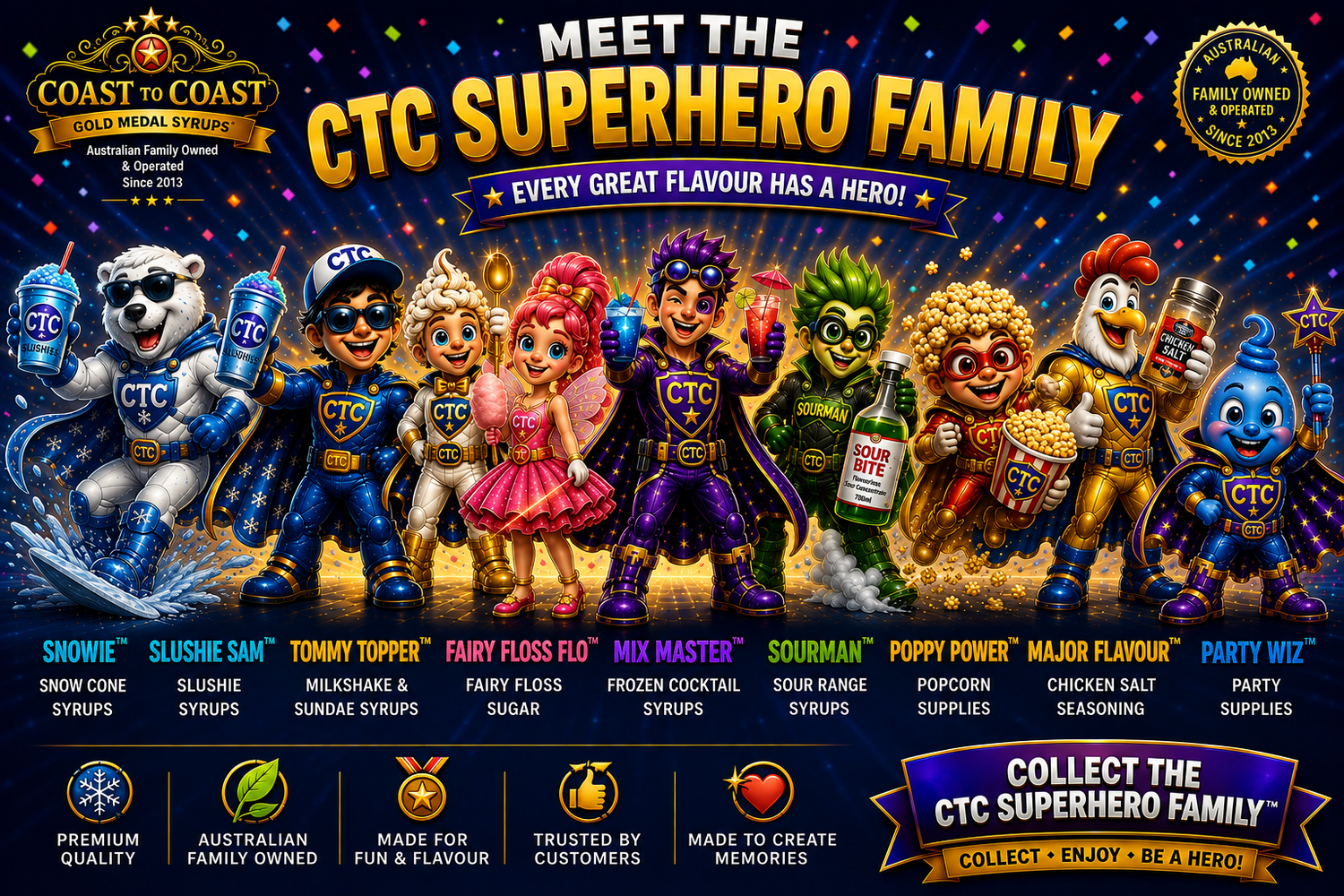 ⭐ MEET THE CTC SUPERHERO FAMILY™