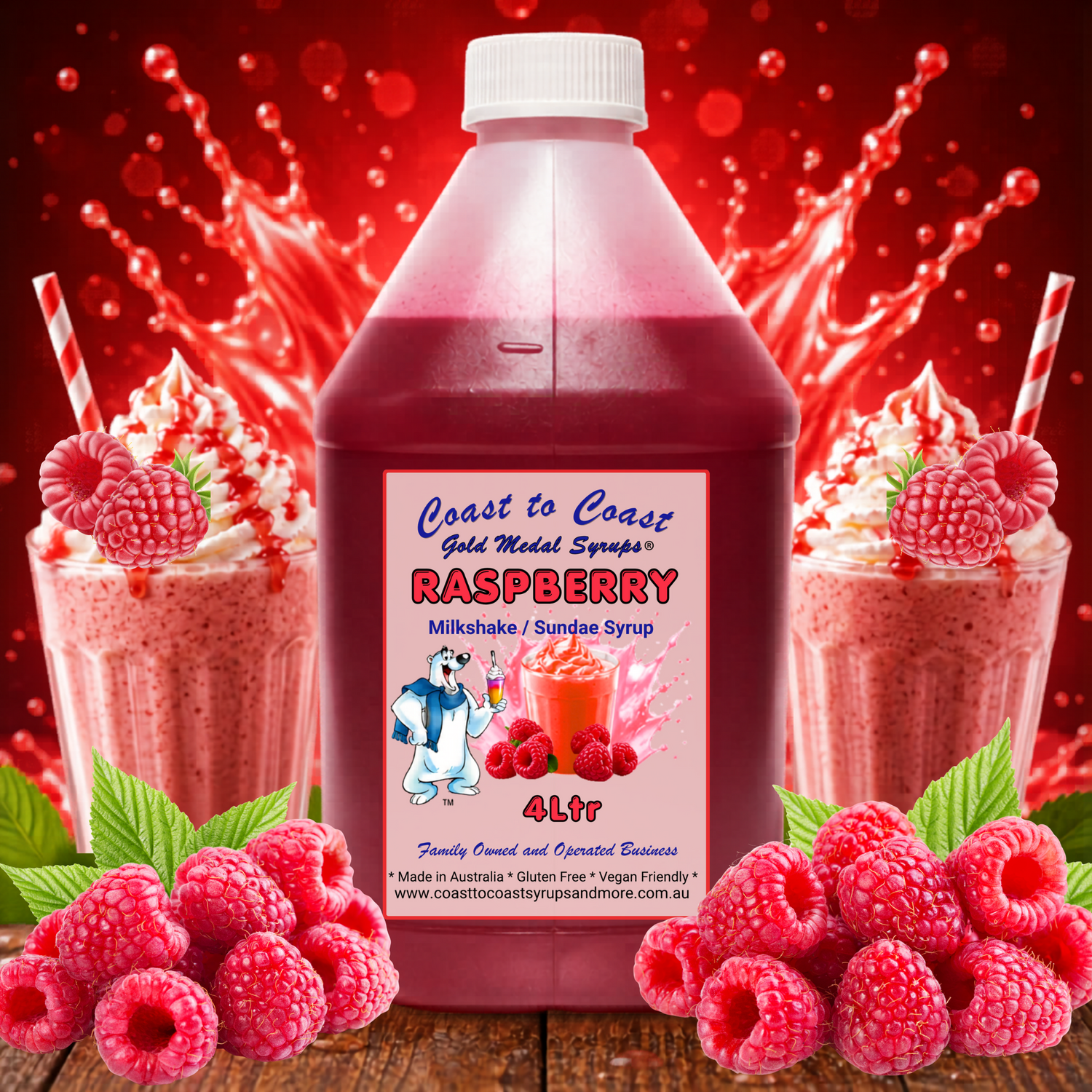 🥤4 Litre Sundae & Milkshake Syrups