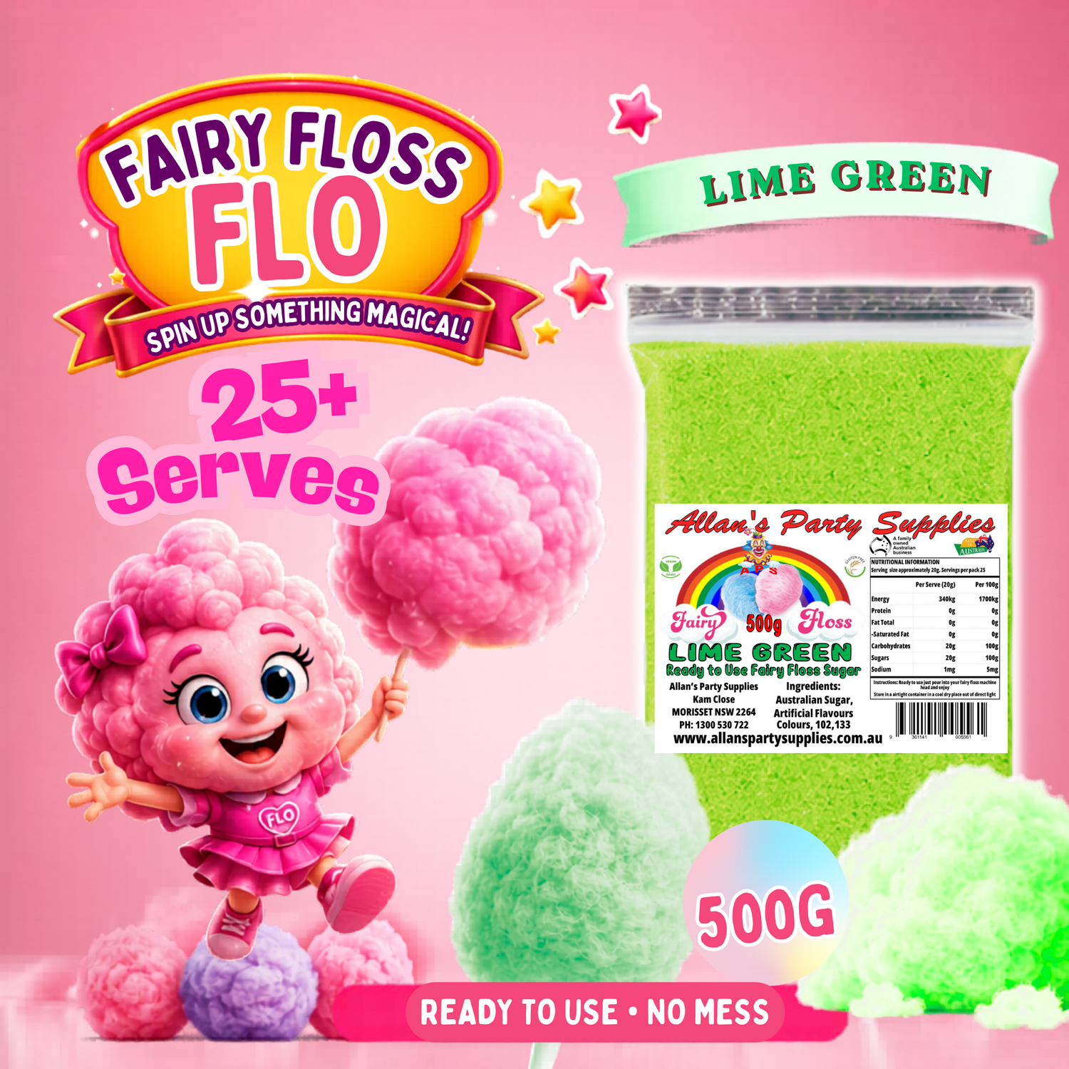 🍭 Fairy Floss 500g