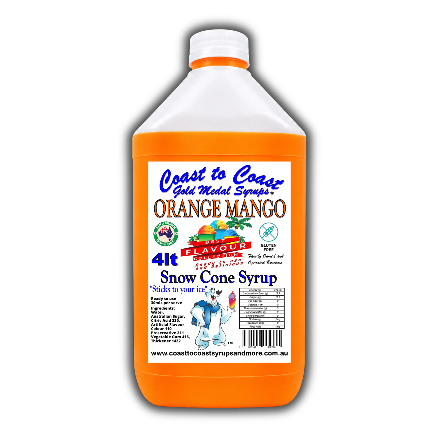 🍧 4 Litre Snow Cone Syrups