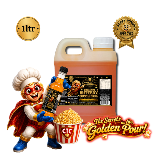 Premium Buttery Popcorn Oil 2ltr - Coast to Coast Gold Medal Syrups®