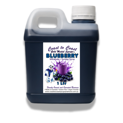 #2 Blueberry, Milkshake/Sundae toppings 1ltr, Coast to Coast Gold Medal Syrups®