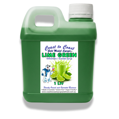#2 Lime, Milkshake/Sundae toppings 1ltr, Coast to Coast Gold Medal Syrups®