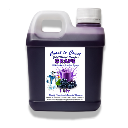 #2 Grape, Milkshake/Sundae toppings 1ltr, Coast to Coast Gold Medal Syrups®