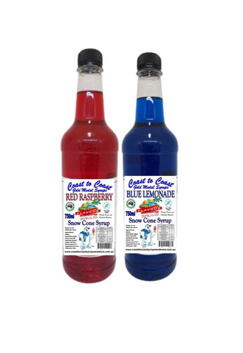 #3 Coast to Coast Gold Medal Syrups®, 2 X 750ml Snow Cone Syrups