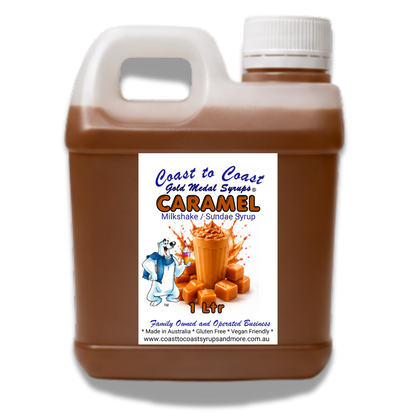 #2 Caramel, Milkshake/Sundae toppings 1ltr, Coast to Coast Gold Medal Syrups®