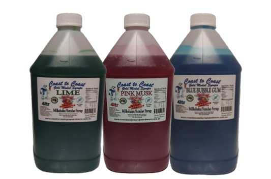 #4, 3 x 4ltr, Milkshake/Sundae Toppings, Coast to Coast Gold Medal Syrups®