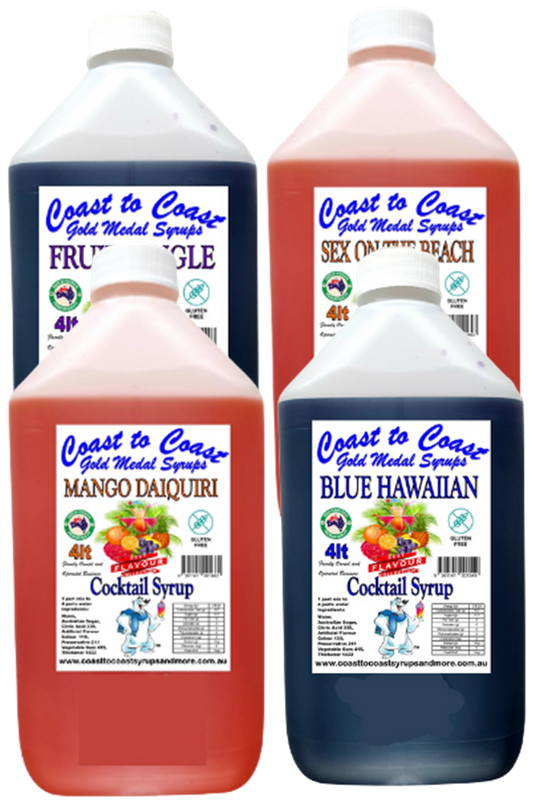 #4 Coast to Coast Gold Medal Syrups®, 4x4ltr, Premium Cocktail Syrups