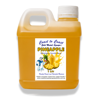 #2 Pineapple, Milkshake/Sundae toppings 1ltr, Coast to Coast Gold Medal Syrups®
