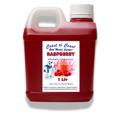 #2 Raspberry, Milkshake/Sundae toppings 1ltr, Coast to Coast Gold Medal Syrups®