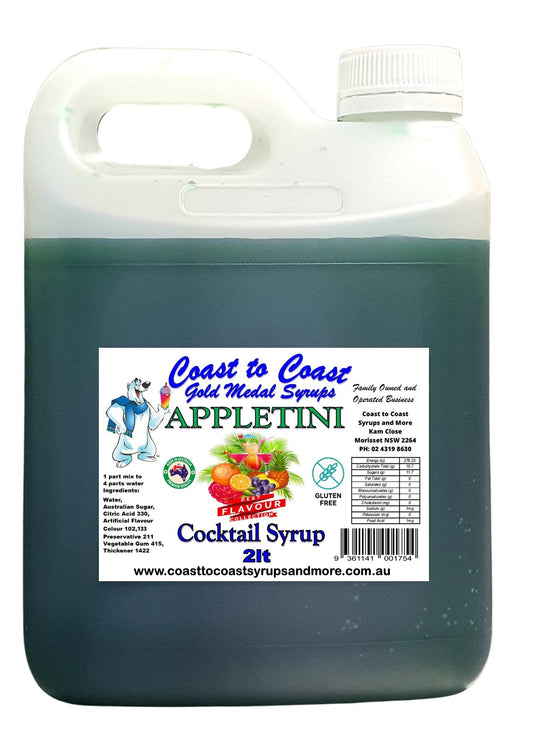 #2 Coast to Coast Gold Medal Syrups®, 2ltr, Premium Cocktail Syrups.