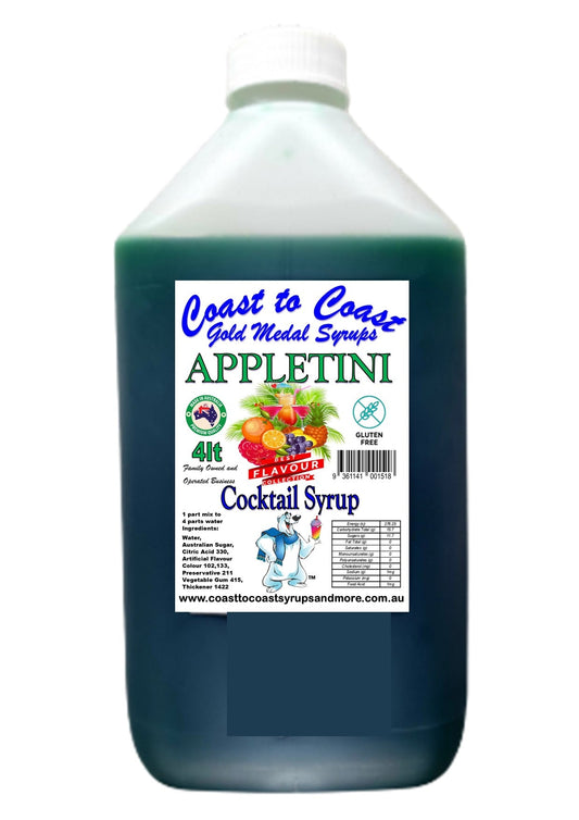 #4 Coast to Coast Gold Medal Syrups®, 4ltr, Premium Cocktail Syrups