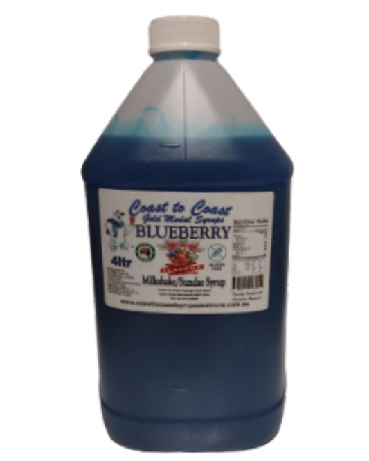 #4 Blueberry, Milkshake/Sundae Toppings 4ltr, Coast to Coast Gold Medal Syrups®