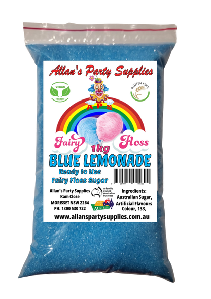 #3 APS, Premium Fairy Floss Sugar Ready to use FAIRY FLOSS 1kg SEALED BAG 35 Plus Flavours