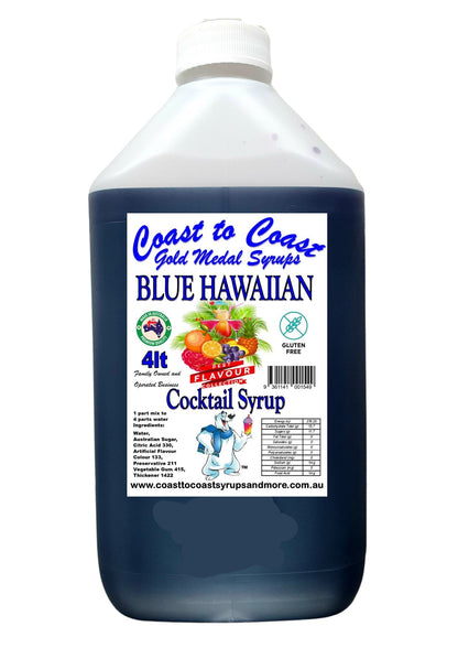 #4 Coast to Coast Gold Medal Syrups®, 4ltr, Premium Cocktail Syrups