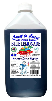 #6 Coast to Coast Gold Medal Syrup®, Premium Snow Cone Syrup 4ltr