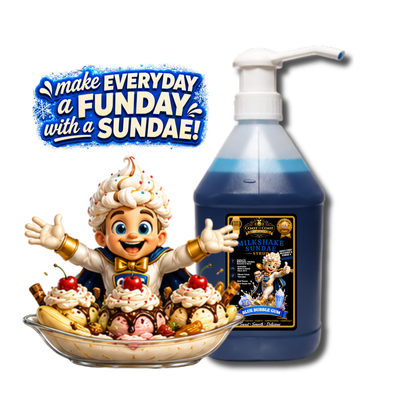 Blue Bubble Gum, Milkshake-Sundae Toppings 4ltr with pump - Coast to Coast Gold Medal Syrups®