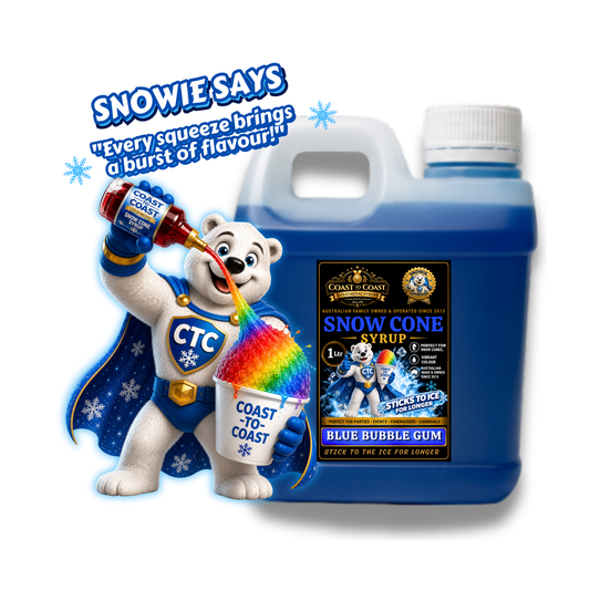 Blue Bubble Gum Snow Cone Syrups 1ltr - Coast to Coast Gold Medal Syrups®