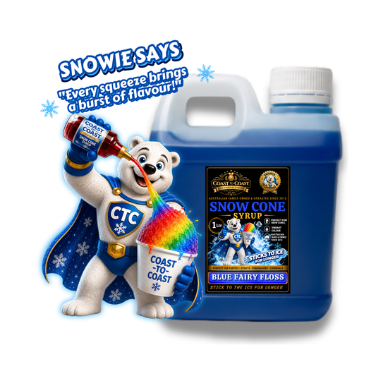 Blue Fairy Floss Snow Cone Syrups 1ltr - Coast to Coast Gold Medal Syrups®