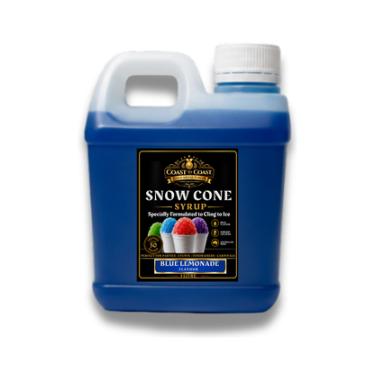 Blue Lemonade Snow Cone Syrups 1ltr - Coast to Coast Gold Medal Syrups®
