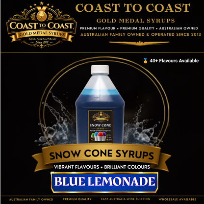 Blue Lemonade Snow Cone Syrups 4ltr - Coast to Coast Gold Medal Syrups®