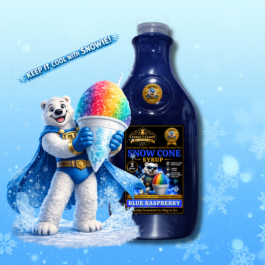 Blue Raspberry Snow Cone Syrups 2ltr - Coast to Coast Gold Medal Syrups®