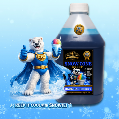 Blue Raspberry Snow Cone Syrups 4ltr - Coast to Coast Gold Medal Syrups®
