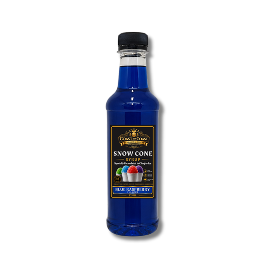 Blue Raspberry Snow Cone Syrups 375ml - Coast to Coast Gold Medal Syrups®