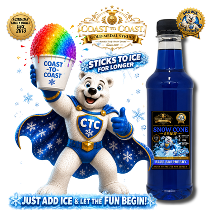 Blue Lemonade Snow Cone Syrups 375ml - Coast to Coast Gold Medal Syrups®