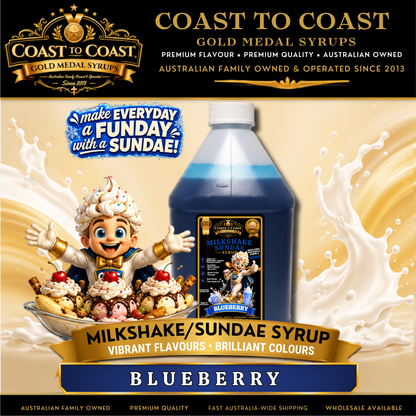 Blueberry, Milkshake-Sundae Toppings 4ltr - Coast to Coast Gold Medal Syrups®