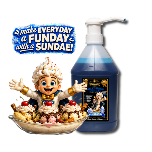 Blueberry, Milkshake-Sundae Toppings 4ltr with pump - Coast to Coast Gold Medal Syrups®