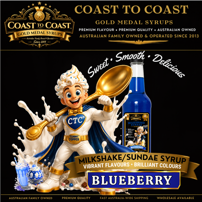 Blueberry, Milkshake/Sundae toppings 500ml - Coast to Coast Gold Medal Syrups®