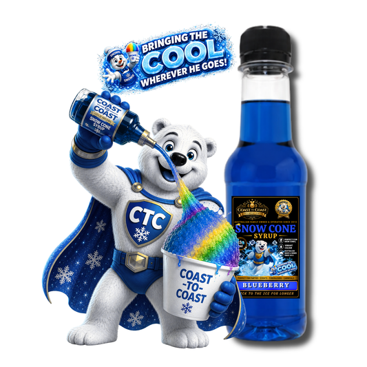 Blueberry Snow Cone Syrups 250ml - Coast to Coast Gold Medal Syrups®