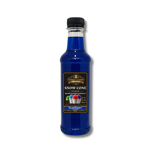 Blueberry Snow Cone Syrups 375ml - Coast to Coast Gold Medal Syrups®