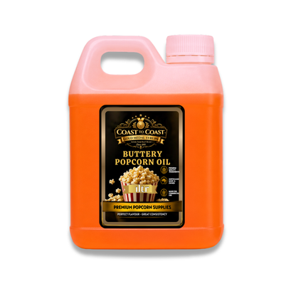 Premium Buttery Popcorn Oil 1ltr - Coast to Coast Gold Medal Syrups®