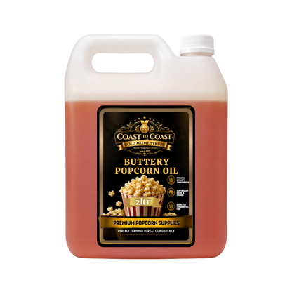 Premium Buttery Popcorn Oil 2ltr - Coast to Coast Gold Medal Syrups®