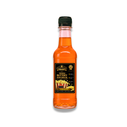 Premium Buttery Popcorn Oil 375ml - Coast to Coast Gold Medal Syrups®