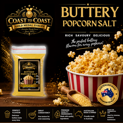 🧂 Buttery Popcorn Salt 100g - Coast to Coast Gold Medal Syrups®