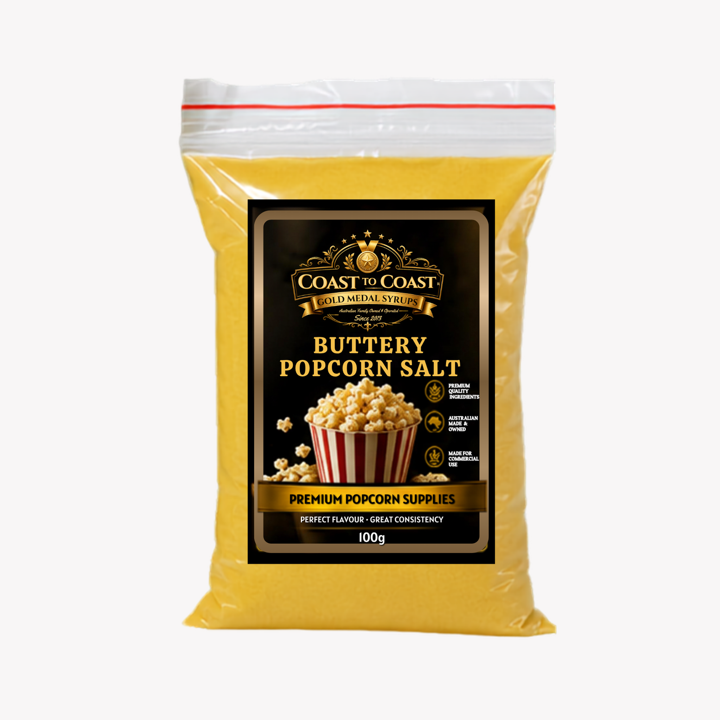 🧂 Buttery Popcorn Salt 100g - Coast to Coast Gold Medal Syrups®