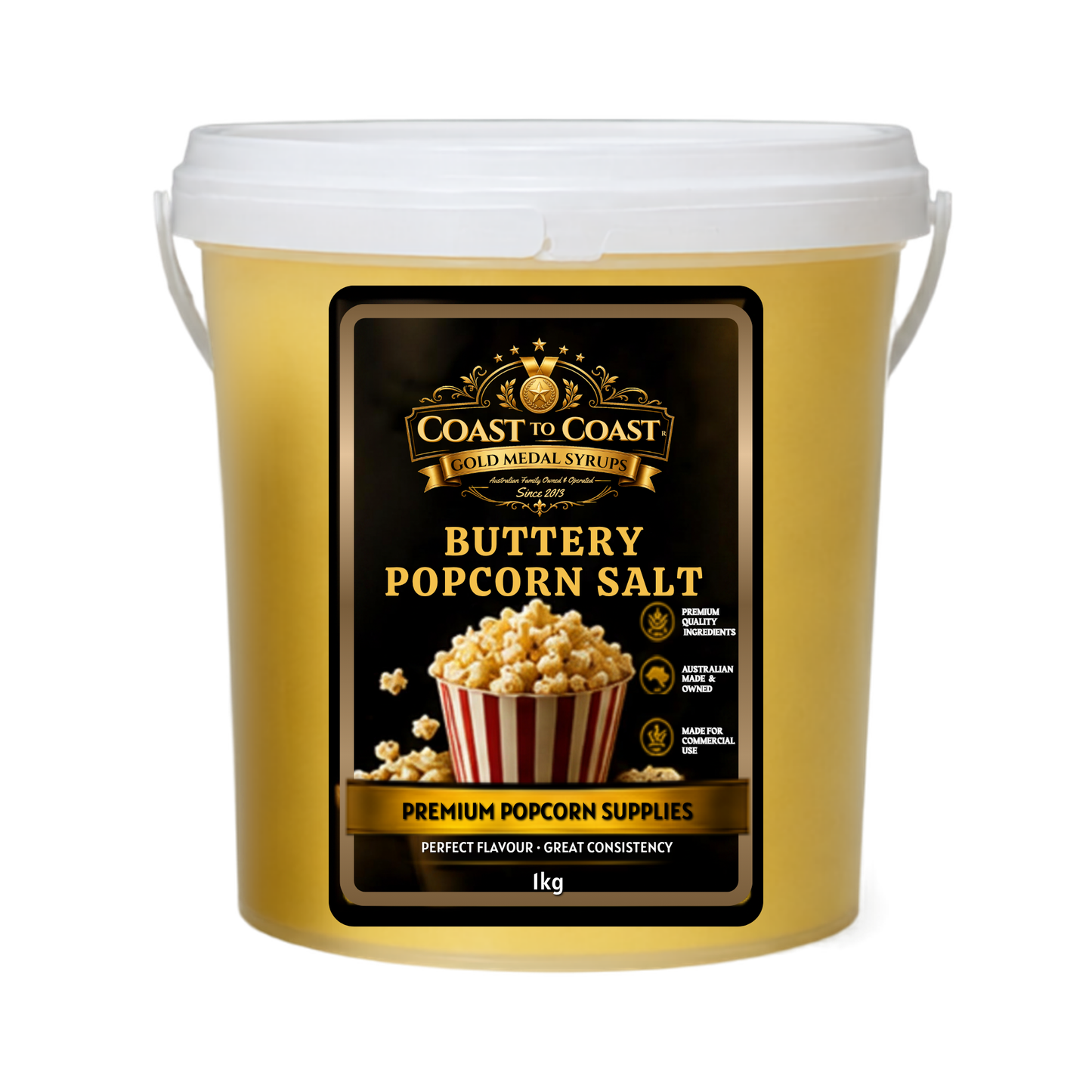 🧂 Buttery Popcorn Salt 1kg - Coast to Coast Gold Medal Syrups®