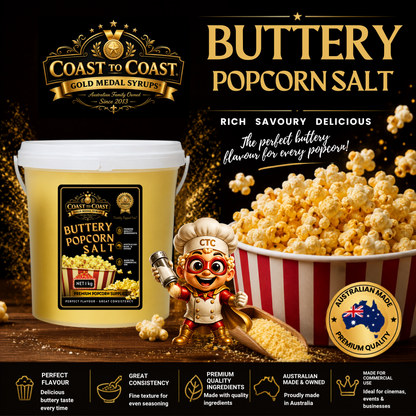 🧂 Buttery Popcorn Salt 1kg - Coast to Coast Gold Medal Syrups®