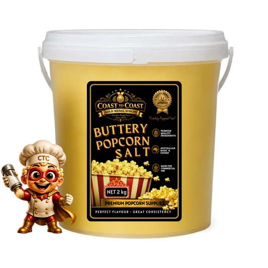 🧂 Buttery Popcorn Salt 2kg - Coast to Coast Gold Medal Syrups®