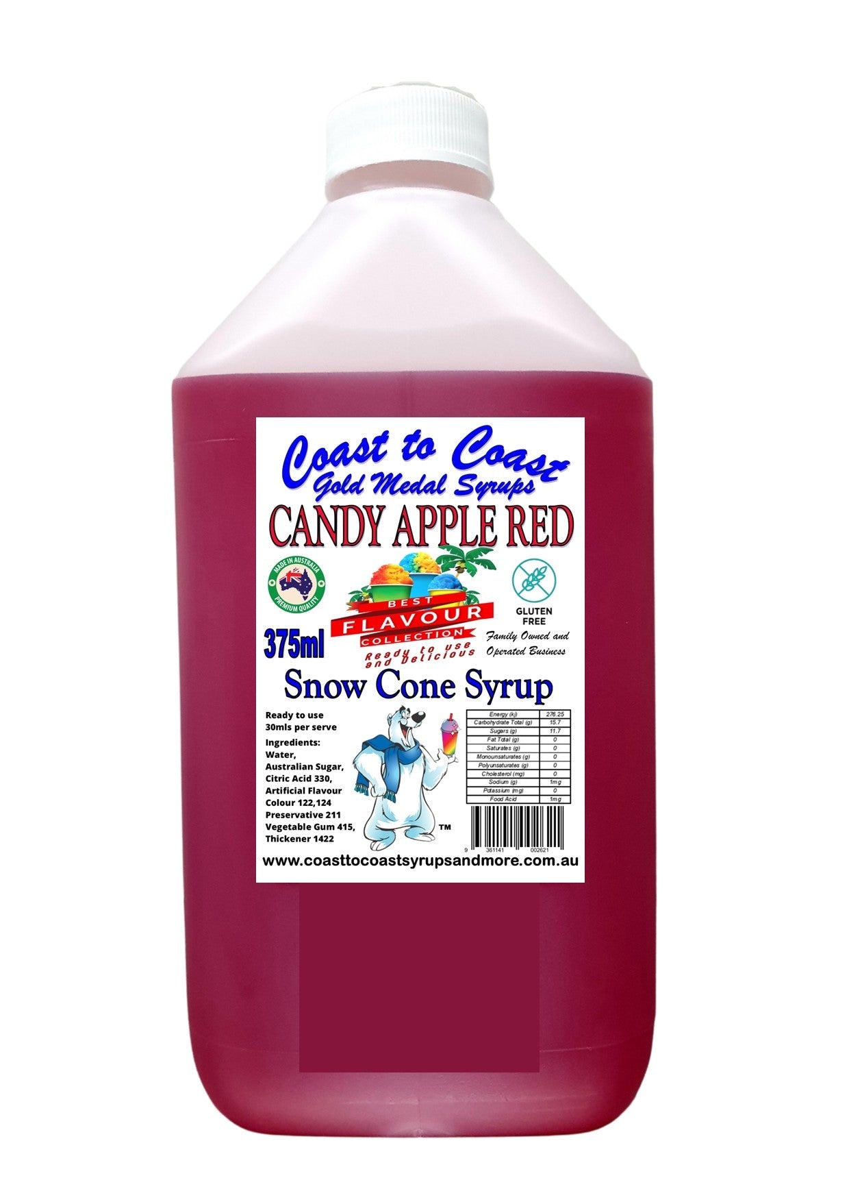 #6 Coast to Coast Gold Medal Syrup®, Premium Snow Cone Syrup 4ltr